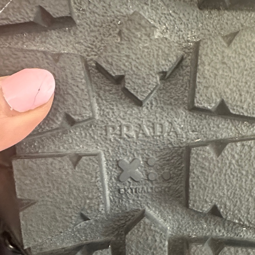 Prada Black Quilted Leather Sandals - Picture 11 of 12